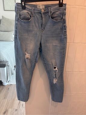 Mudd High-Rise Skinny Jeans – Size 11 Light Wash Distressed